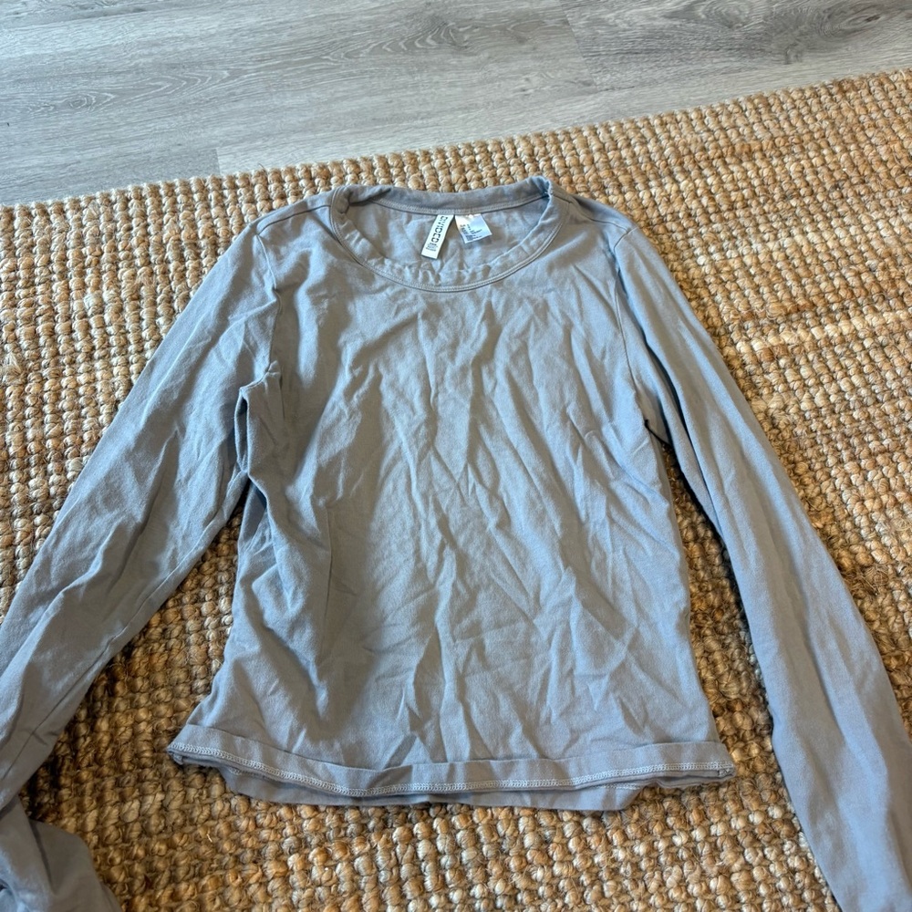 Divided Gray Long Sleeve Top